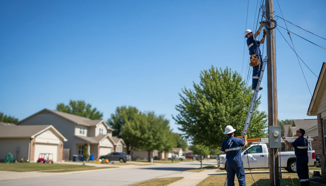 Residential electrician providing installation services in Alvin, TX